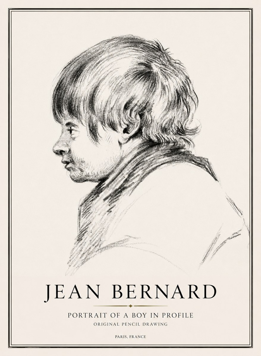 Jean Bernard Portrait Study II No3 - Plakat