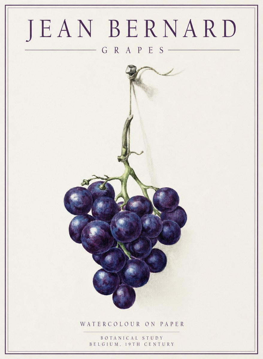 Jean Bernard Grapes No1 - Plakat