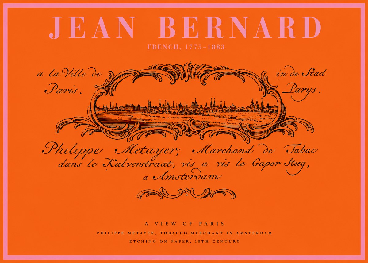 Jean Bernard A View of Paris No2 - Plakat