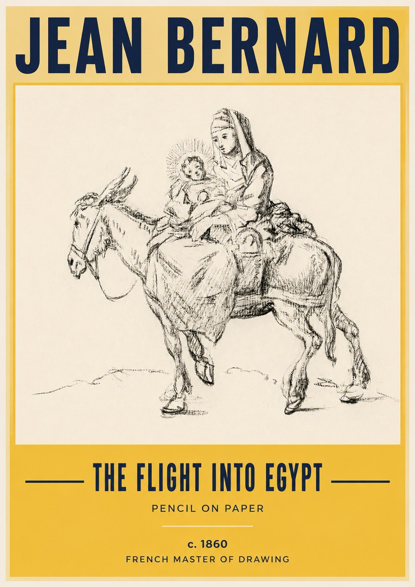 Jean Bernard The Flight into Egypt No3 - Plakat
