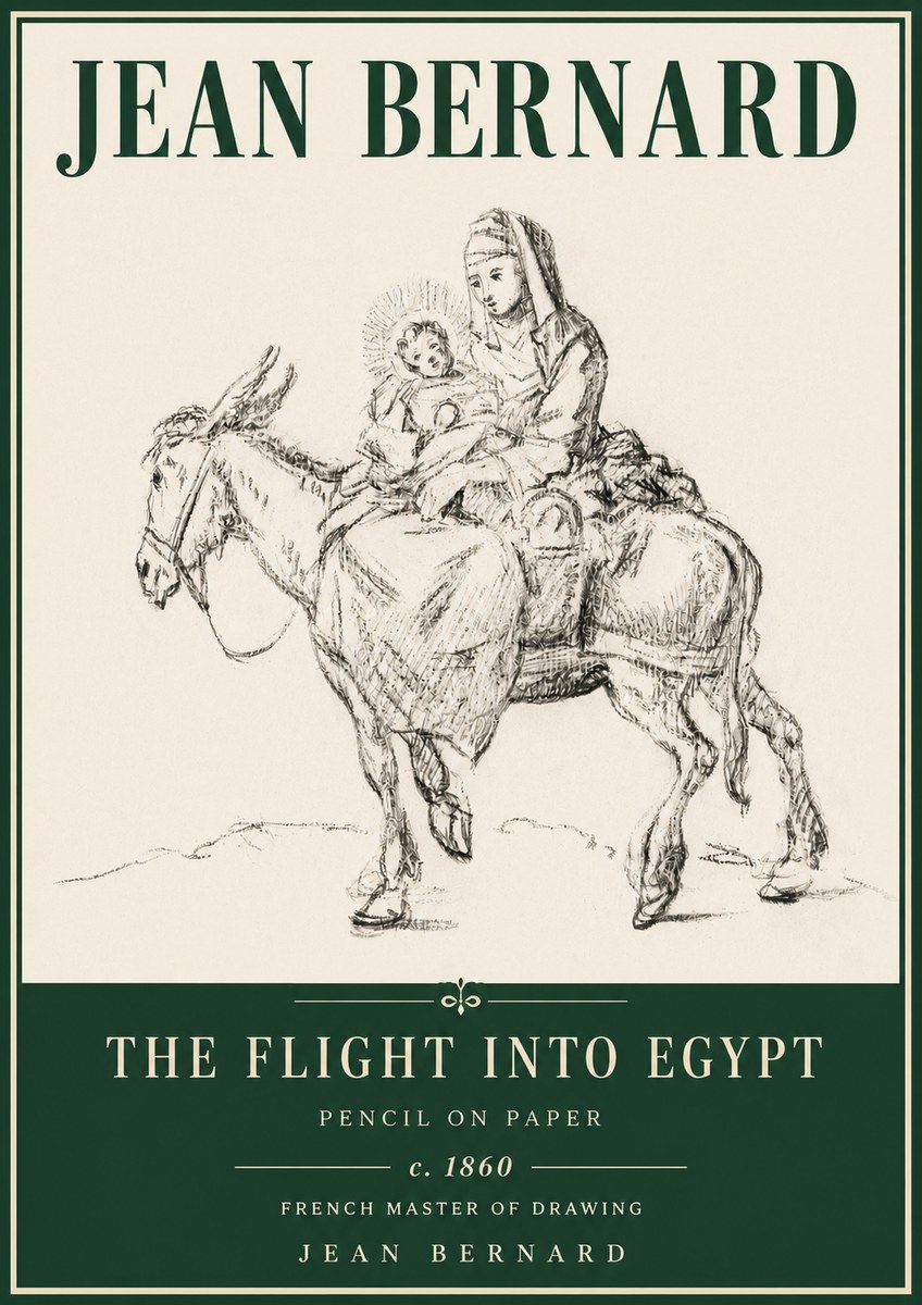 Jean Bernard The Flight into Egypt No4 - Plakat
