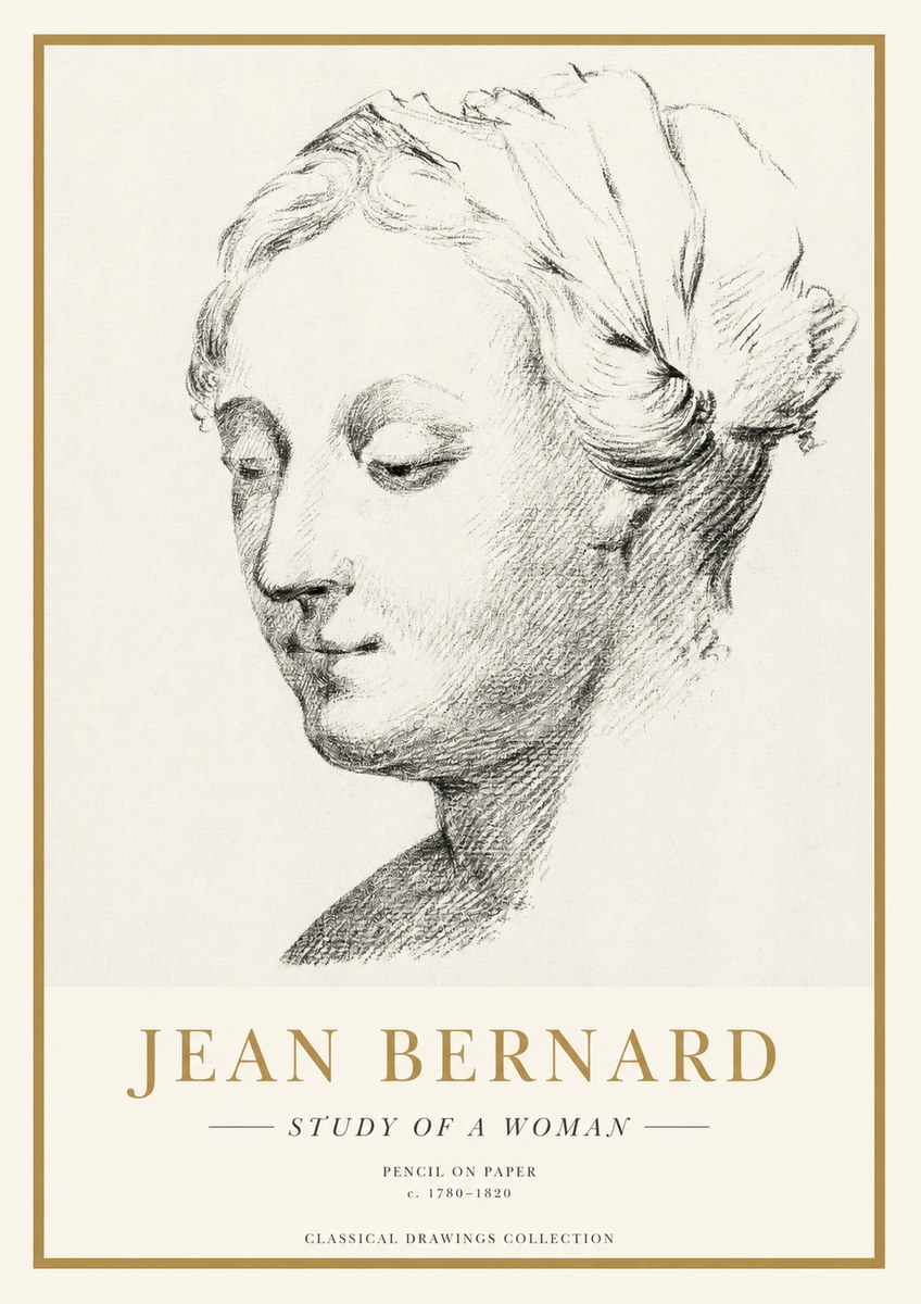 Jean Bernard Study of a Woman No1 - Plakat