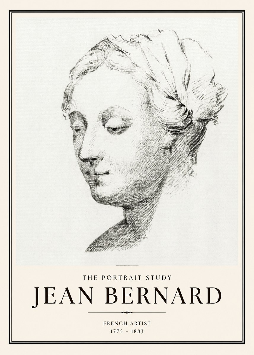 Jean Bernard Study of a Woman No2 - Plakat