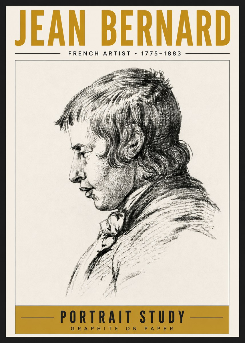 Jean Bernard Portrait Study III No6 - Plakat