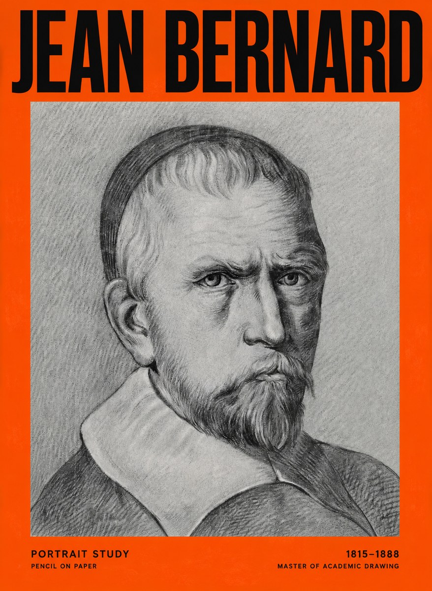 Jean Bernard Portrait Study IV No2 - Plakat