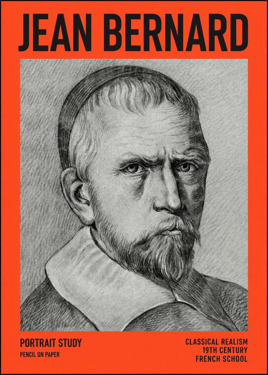 Jean Bernard Portrait Study IV No4 - Plakat