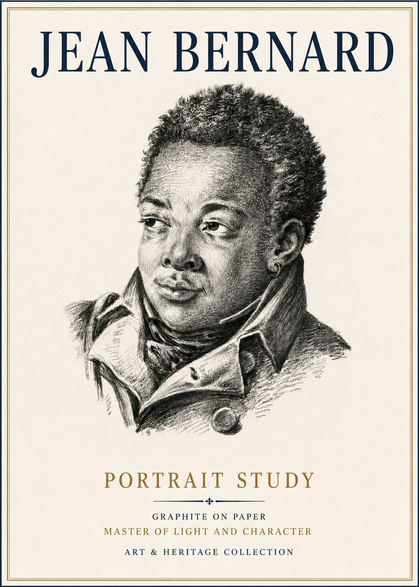 Jean Bernard Portrait Study V No6 - Plakat