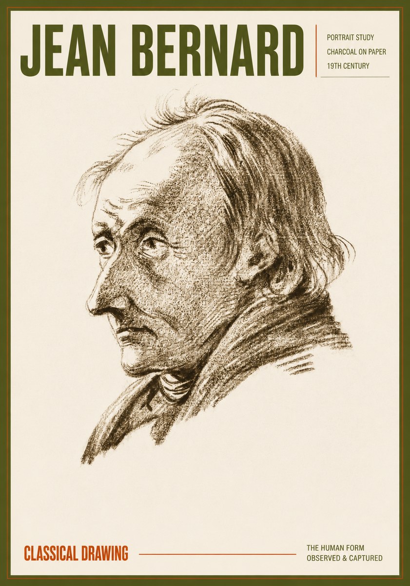 Jean Bernard Portrait of an Elderly Man No6 - Plakat