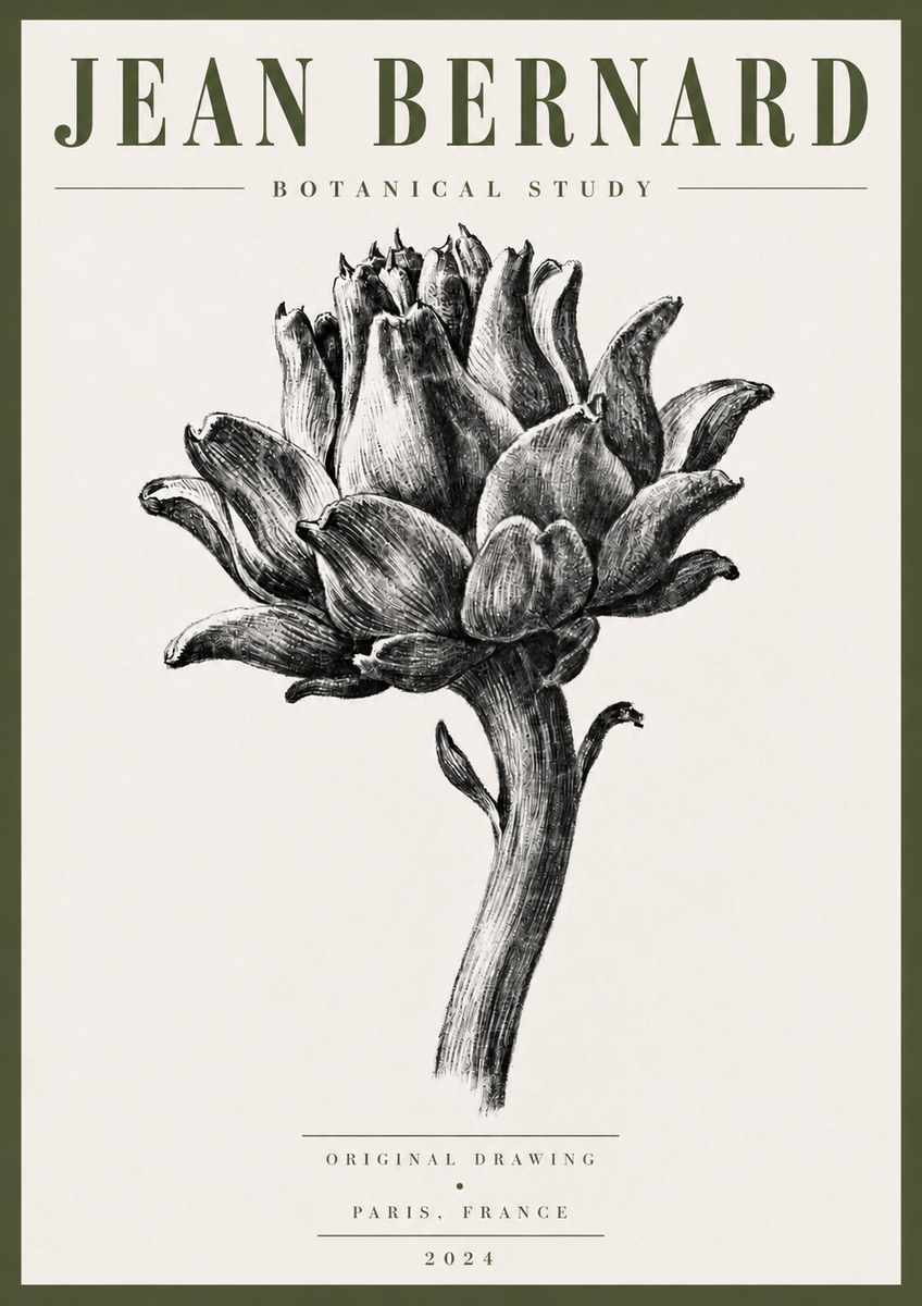 Jean Bernard Botanical Study No5 - Plakat