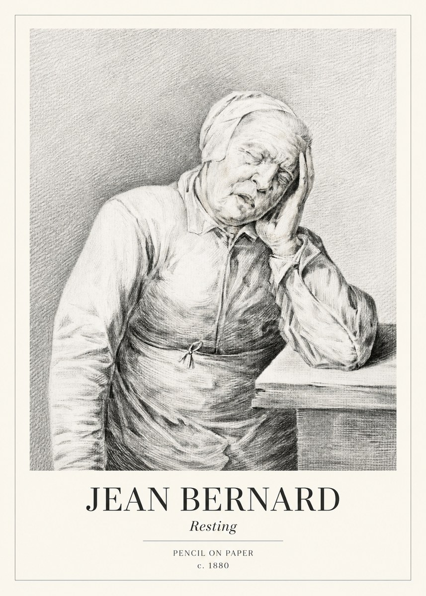 Jean Bernard Resting No1 - Plakat