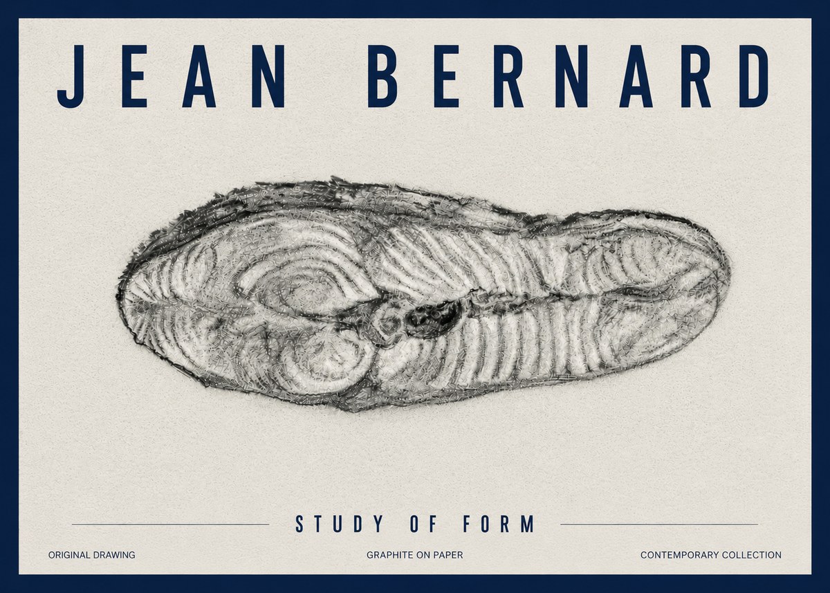 Jean Bernard Study of Form I No5 - Plakat