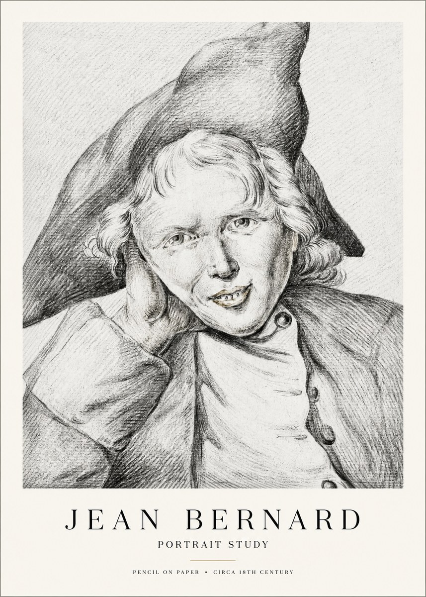 Jean Bernard Portrait Study VII No1 - Plakat