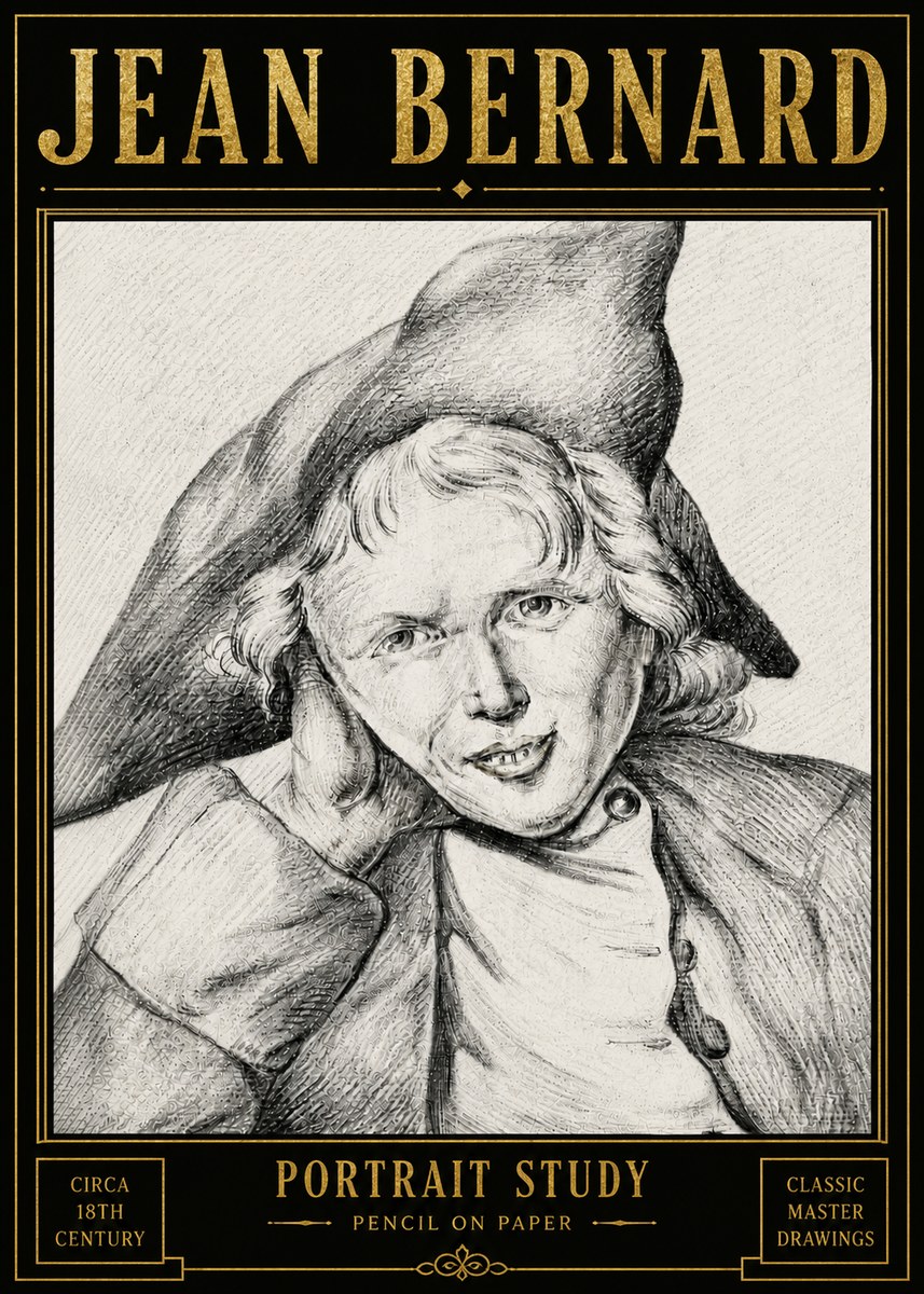 Jean Bernard Portrait Study VII No6 - Plakat