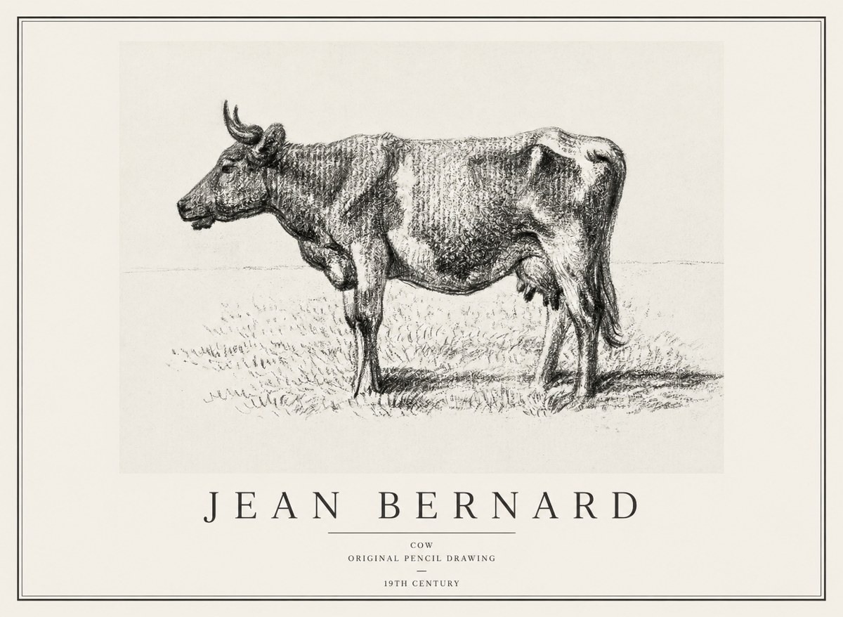 Jean Bernard Cow I No1 - Plakat