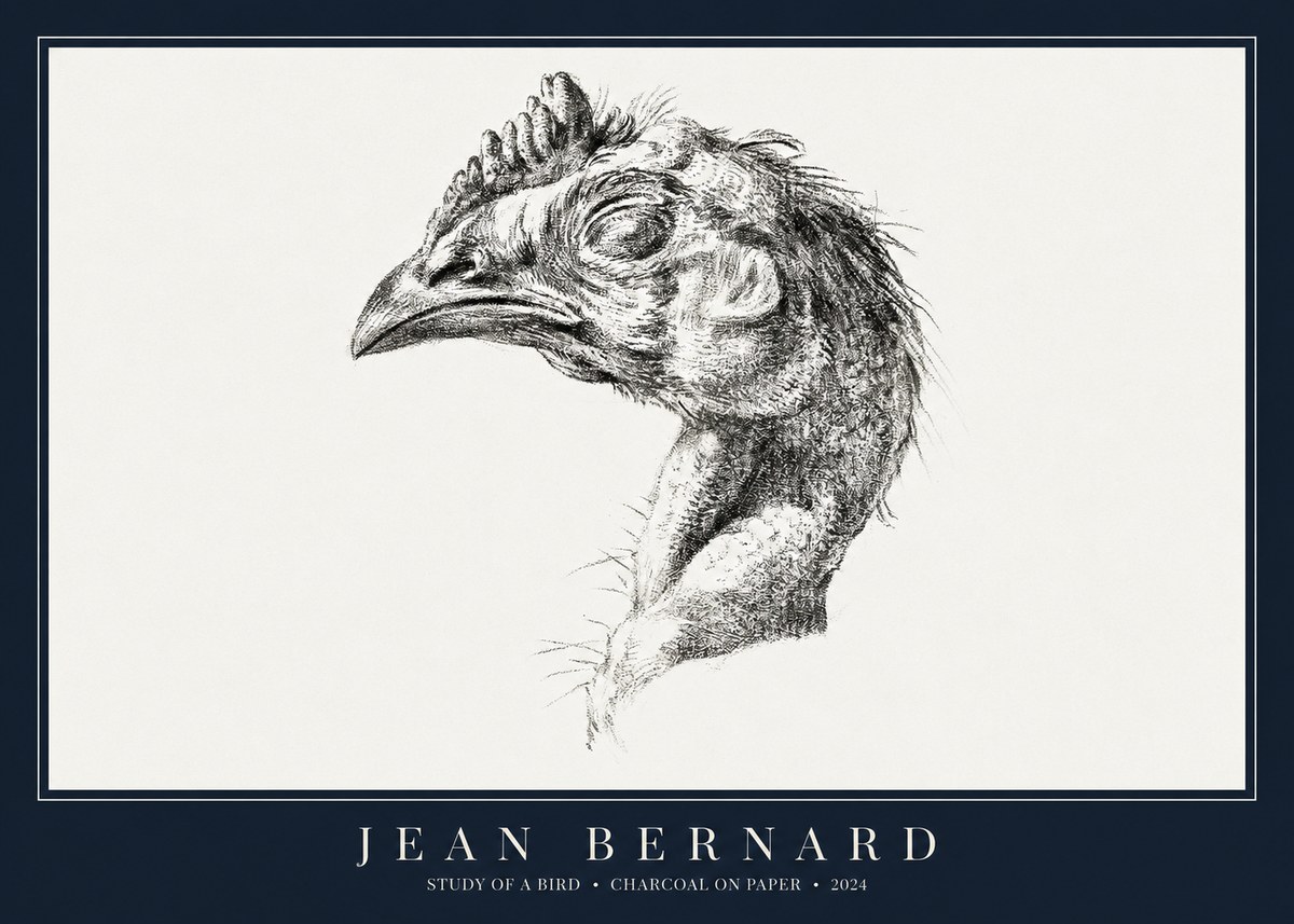 Jean Bernard Study of Form II No3 - Plakat