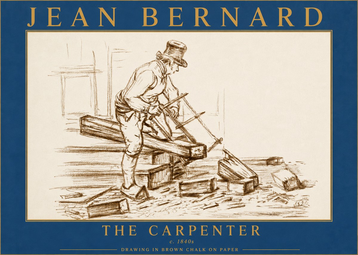 Jean Bernard The Carpenter No5 - Plakat