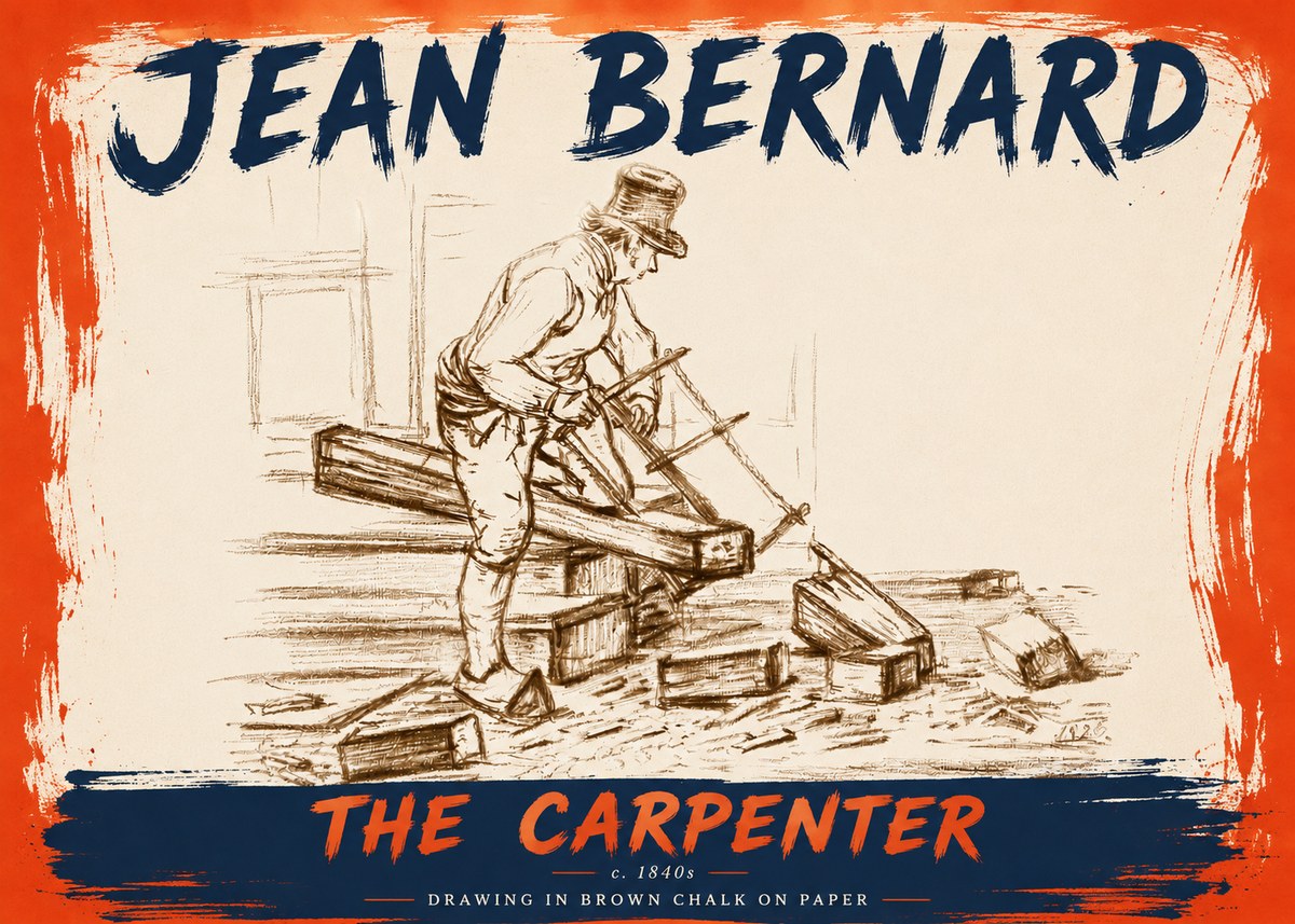 Jean Bernard The Carpenter No6 - Plakat