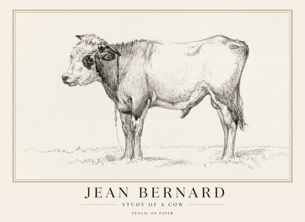 Jean Bernard The Young Bull No5 - Plakat