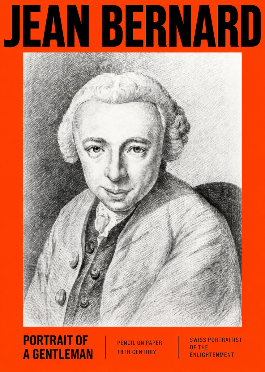 Jean Bernard Portrait of a Gentleman I No2 - Plakat