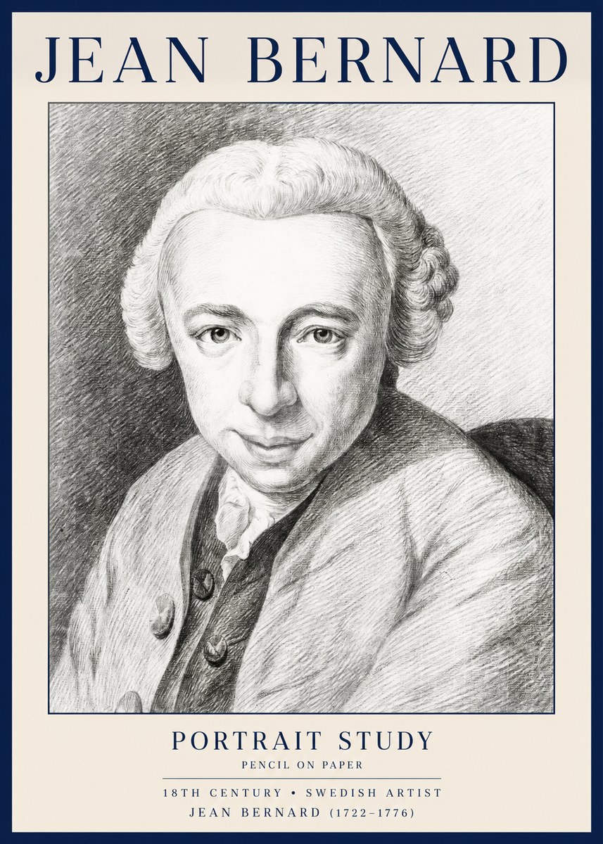 Jean Bernard Portrait of a Gentleman I No4 - Plakat