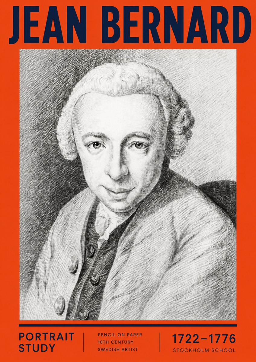 Jean Bernard Portrait of a Gentleman I No5 - Plakat