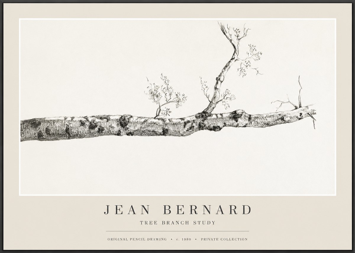 Jean Bernard Tree Branch Study No1 - Plakat