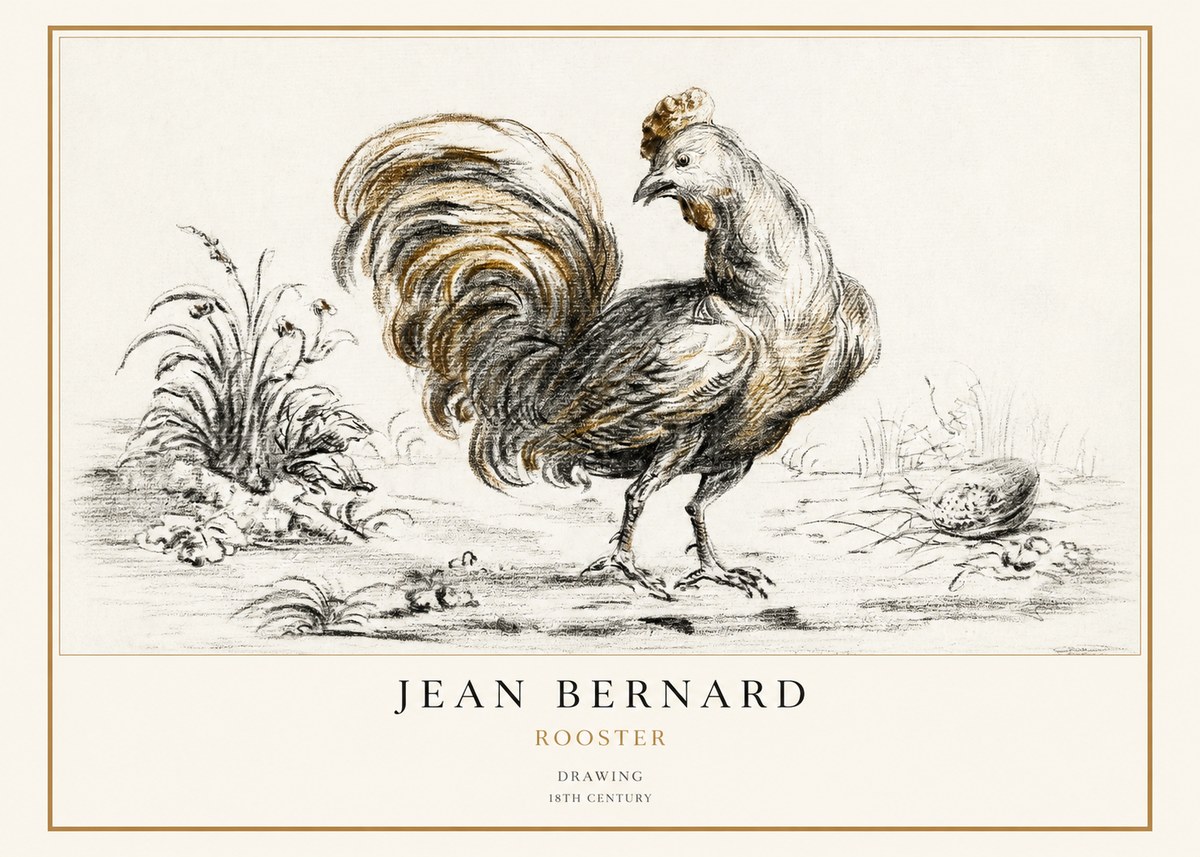 Jean Bernard Rooster No1 - Plakat