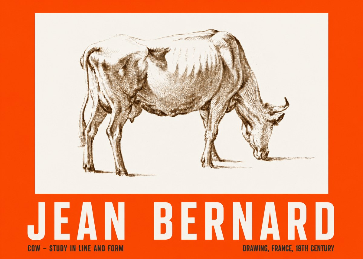 Jean Bernard Cow II No2 - Plakat
