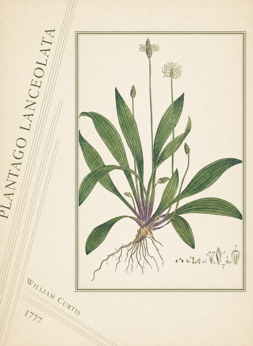 William Curtis Plantago Lanceolata III No4 - Plakat
