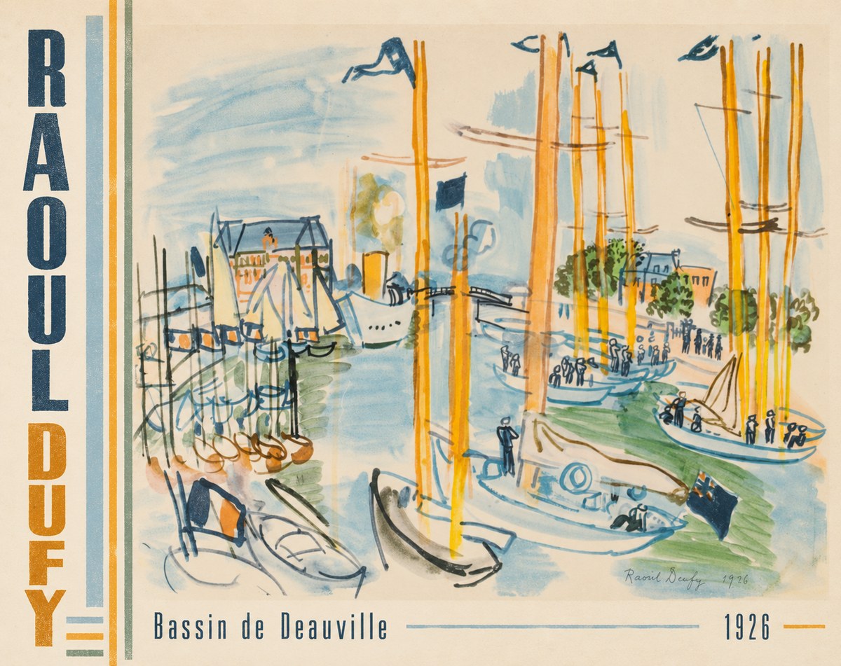 Raoul Dufy Bassin De Deauville No3 - Plakat