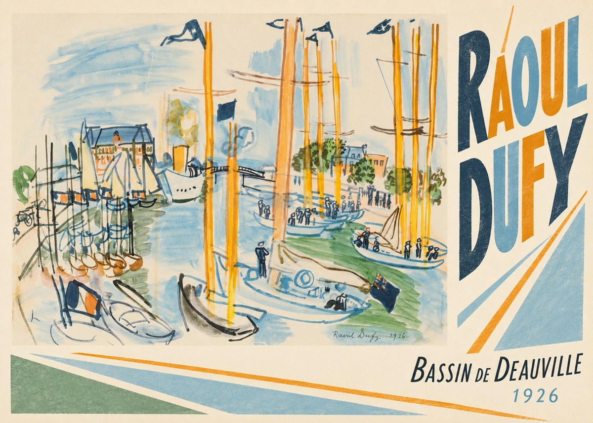 Raoul Dufy Bassin De Deauville No4 - Plakat