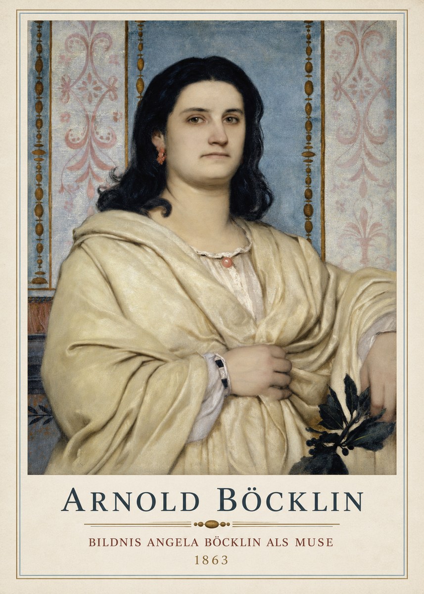 Arnold Böcklin Bildnis Angela Böcklin Als Muse No1 - Plakat