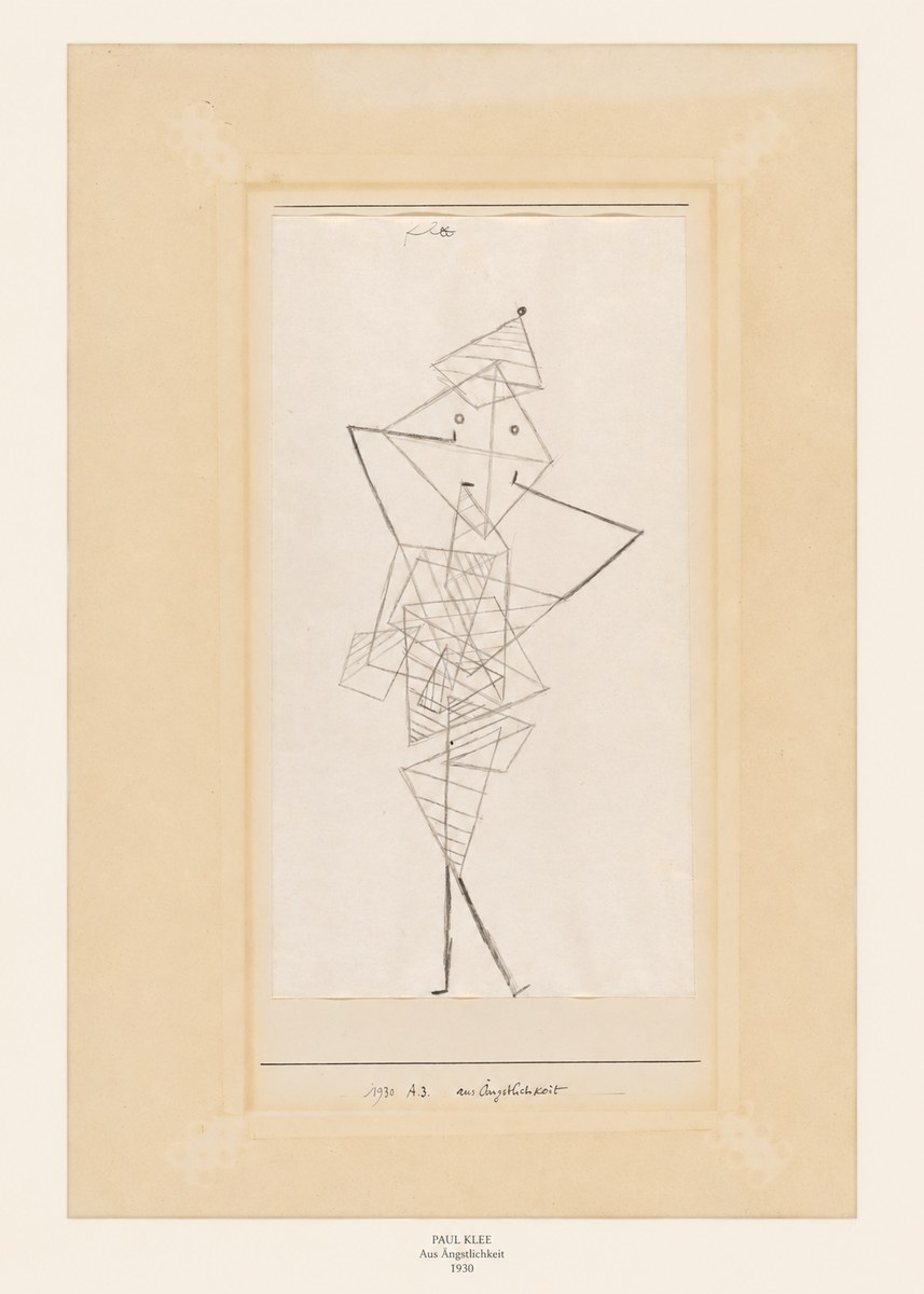 Paul Klee Aus Ängstlichkeit No6 - Plakat