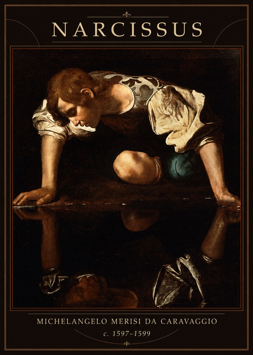 Michelangelo Merisi da Caravaggio Narcissus I No1 - Plakat