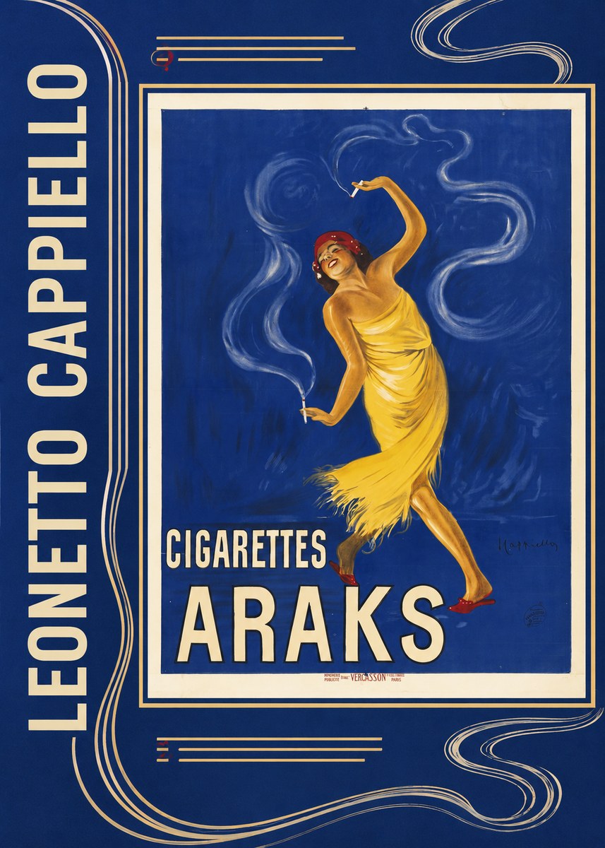 Leonetto Cappiello Cigarettes Araks No2 - Plakat