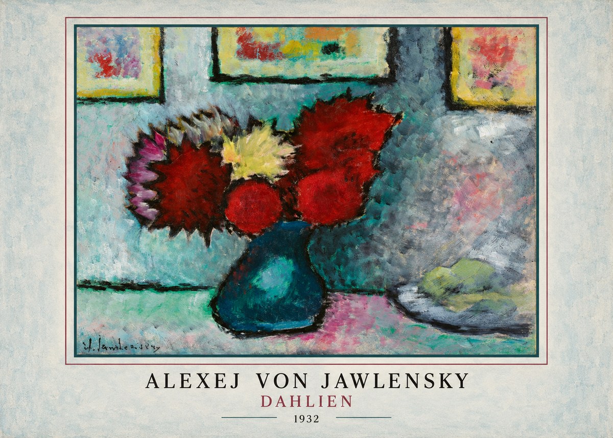Alexej von Jawlensky Dahlien No3 - Plakat