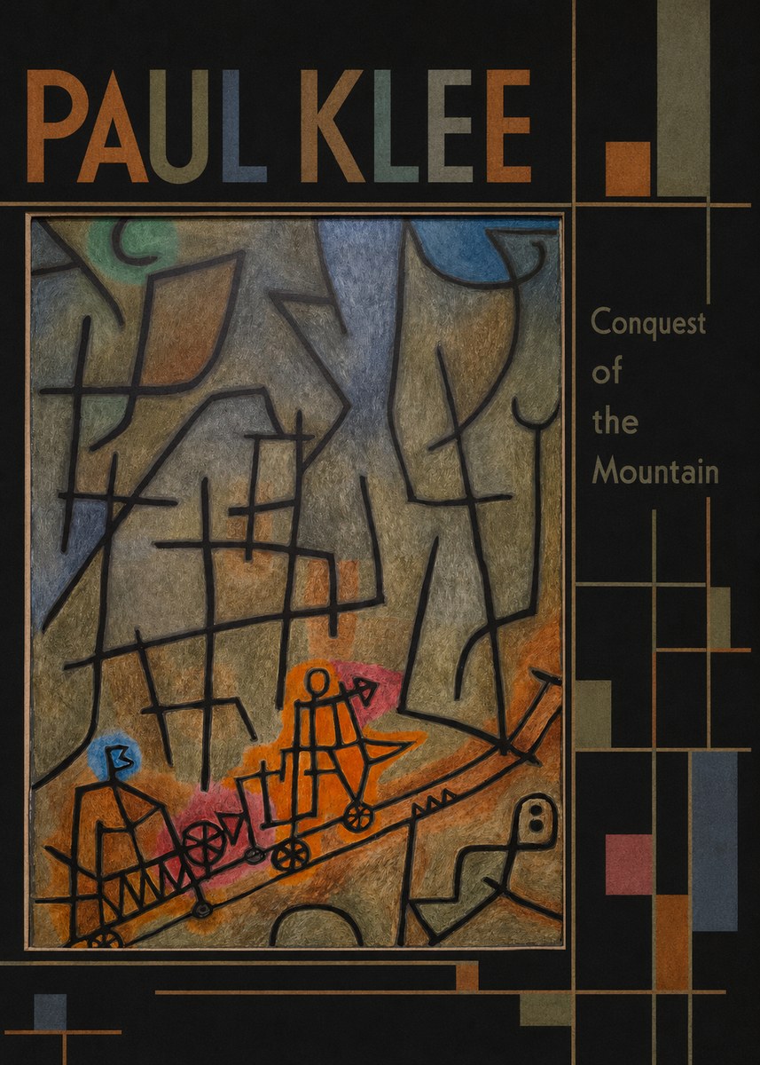 Paul Klee Conquest of the Mountain I No5 - Plakat