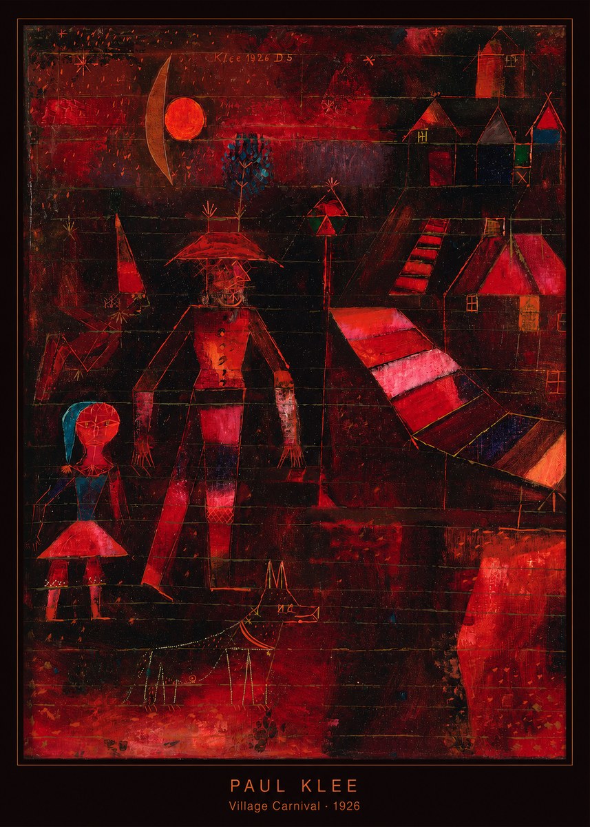 Paul Klee Village Carnival No6 - Plakat