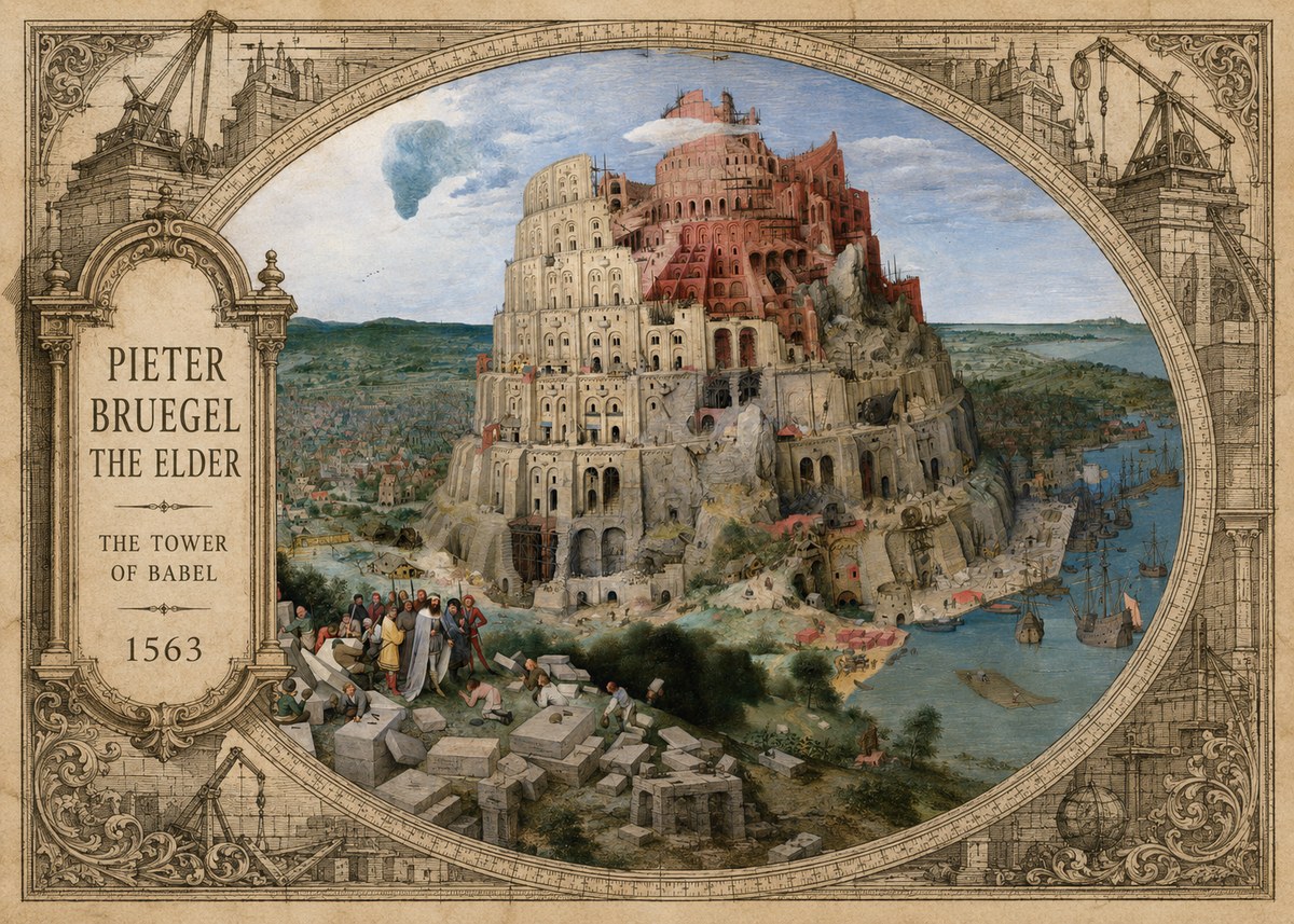 Pieter Bruegel The Tower of Babel IX No4 - Plakat