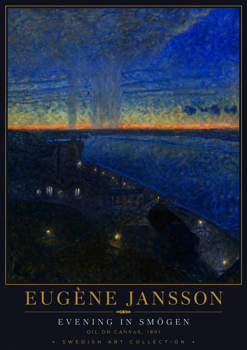 Eugène Jansson Evening in Smögen No5 - Plakat