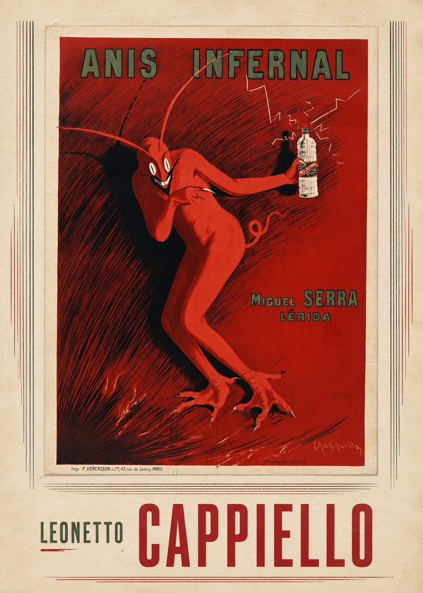 Leonetto Cappiello Anis Infernal II No4 - Plakat