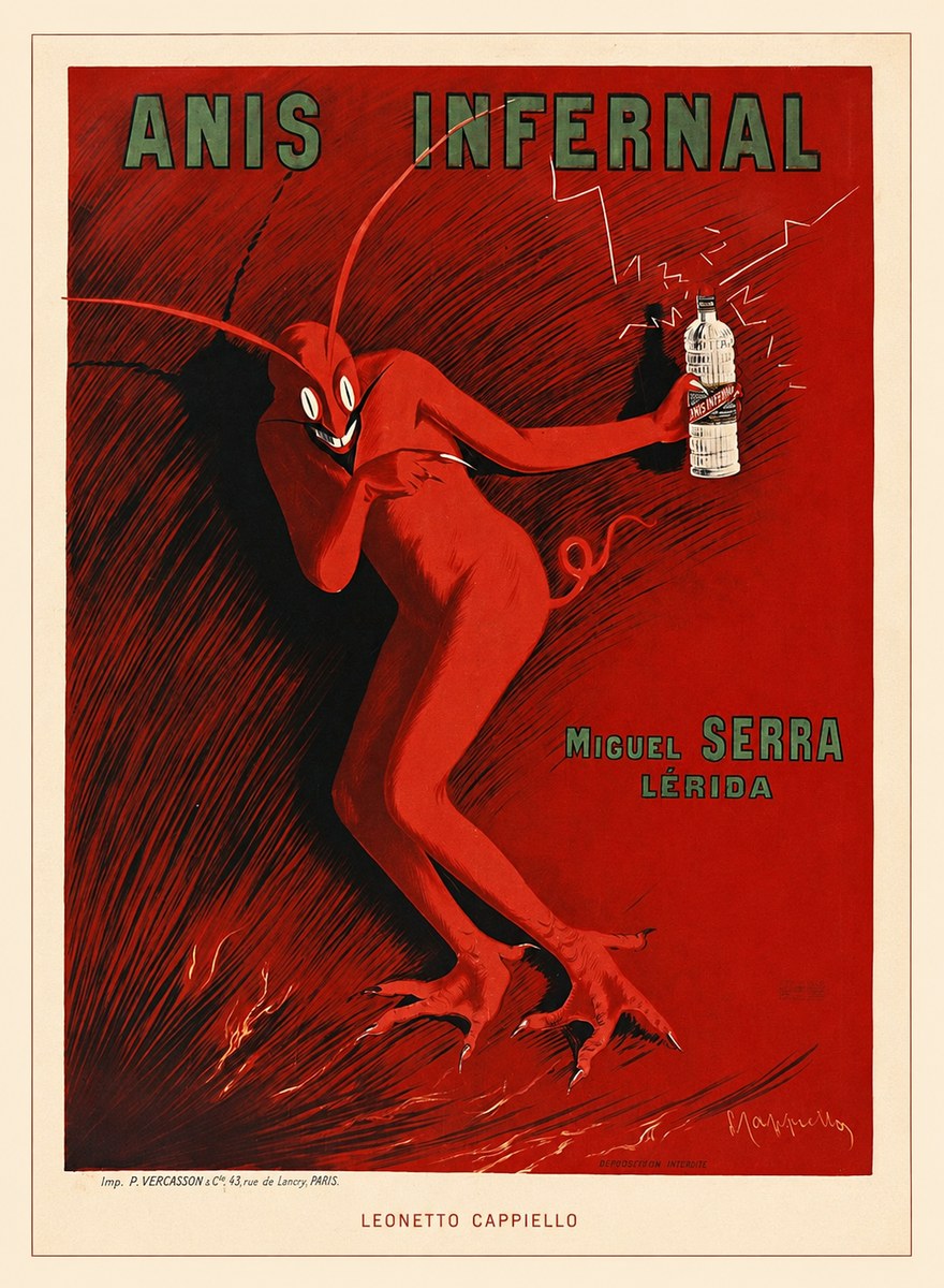 Leonetto Cappiello Anis Infernal II No6 - Plakat