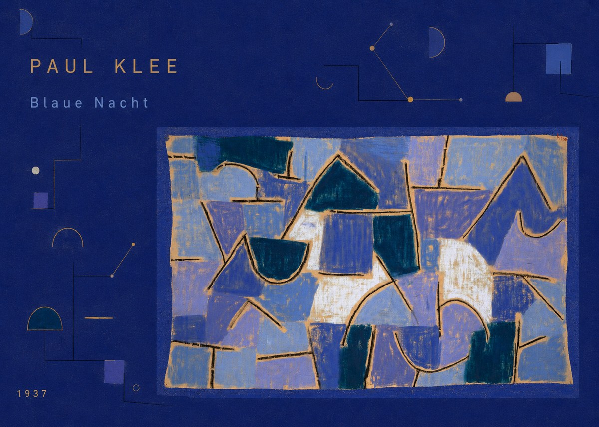 Paul Klee Blaue Nacht No3 - Plakat