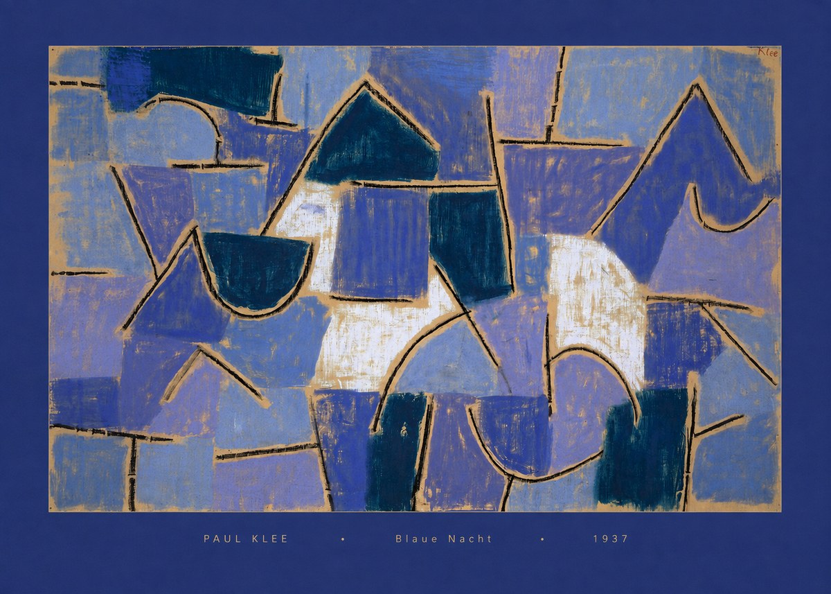 Paul Klee Blaue Nacht No6 - Plakat