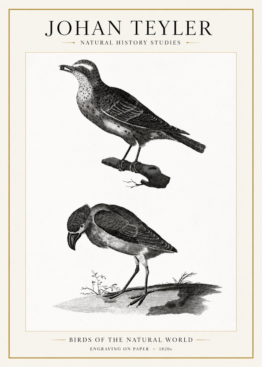 Johan Teyler Birds of the Natural World No1 - Plakat