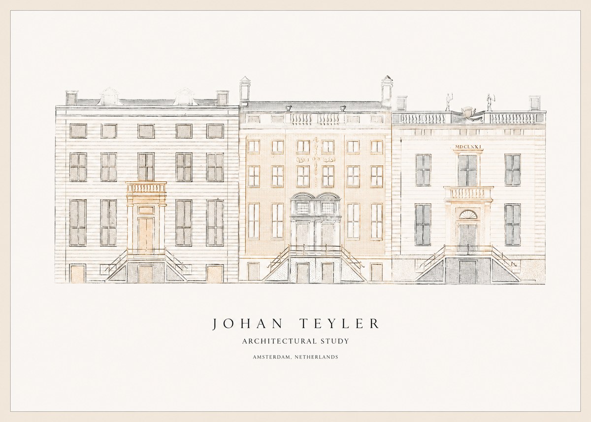 Johan Teyler Architectural Study II No1 - Plakat
