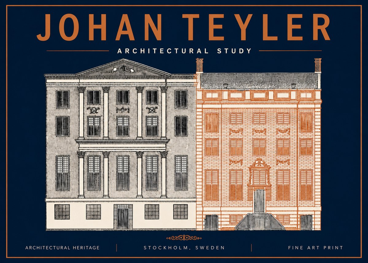 Johan Teyler Architectural Study III No4 - Plakat