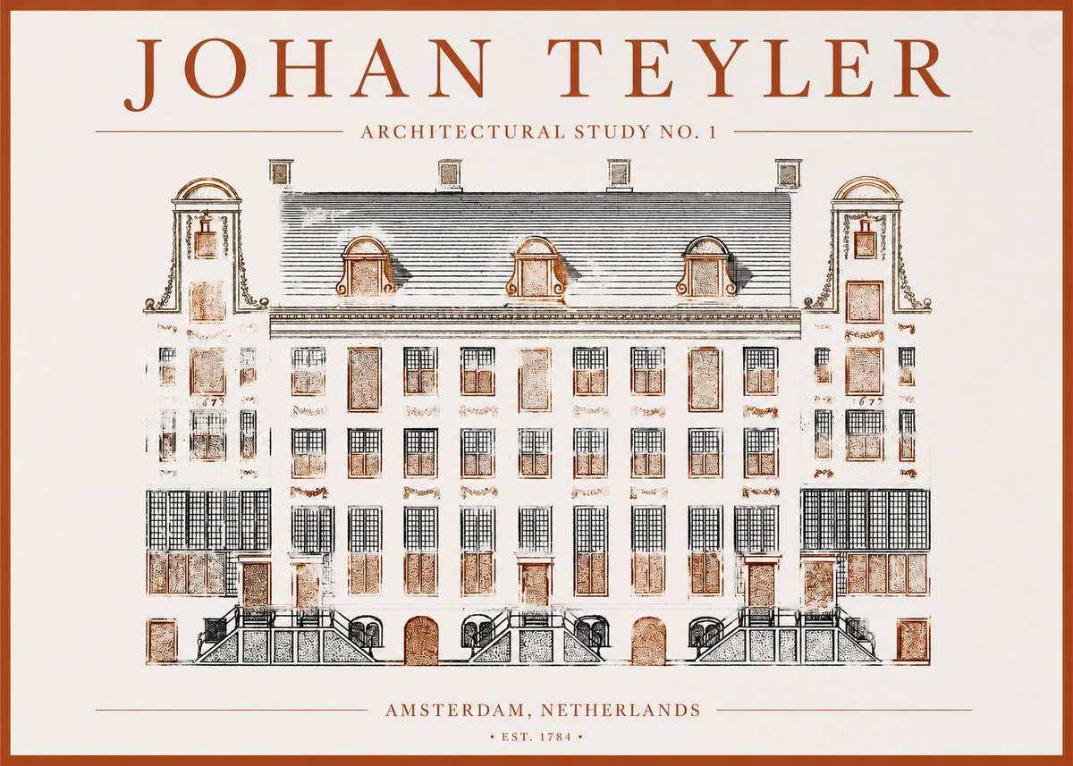 Johan Teyler Architectural Study No. 1 I No1 - Plakat