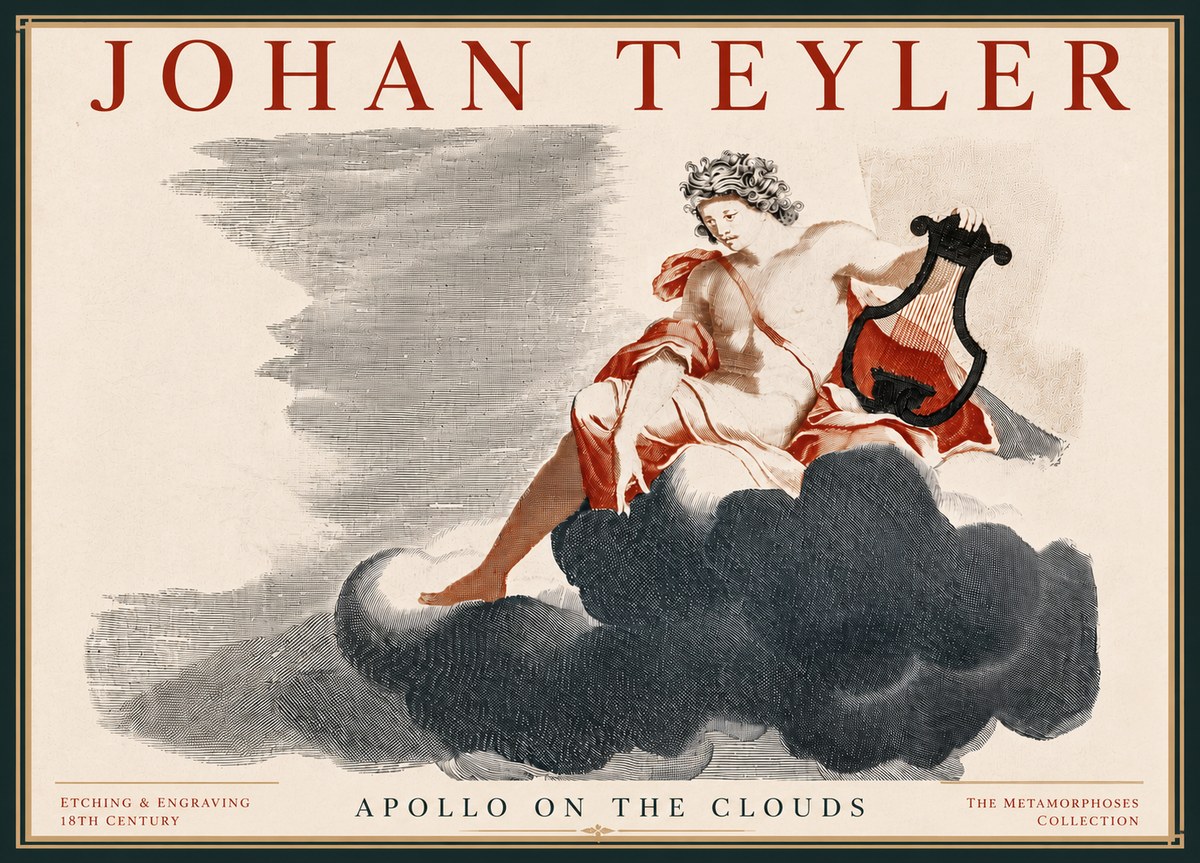 Johan Teyler Apollo on the Clouds No6 - Plakat