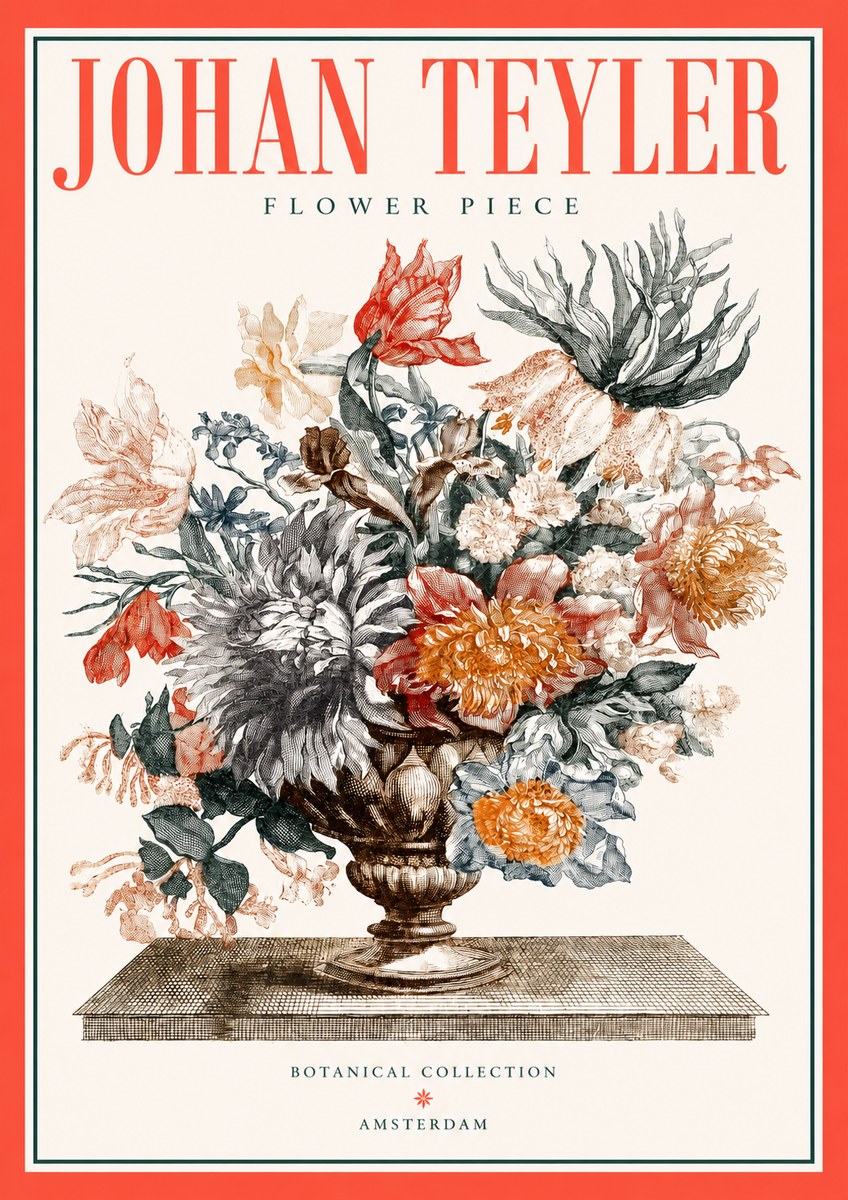 Johan Teyler Flower Piece No2 - Plakat